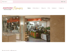 Tablet Screenshot of anemoneflowers.com